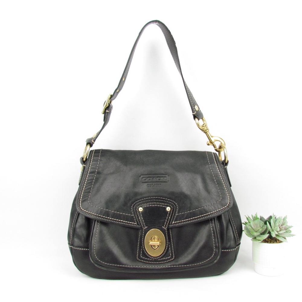 COACH 65th Anniversary "ALI" LEGACY Flap Shoulder Bag. Leather has been cleaned